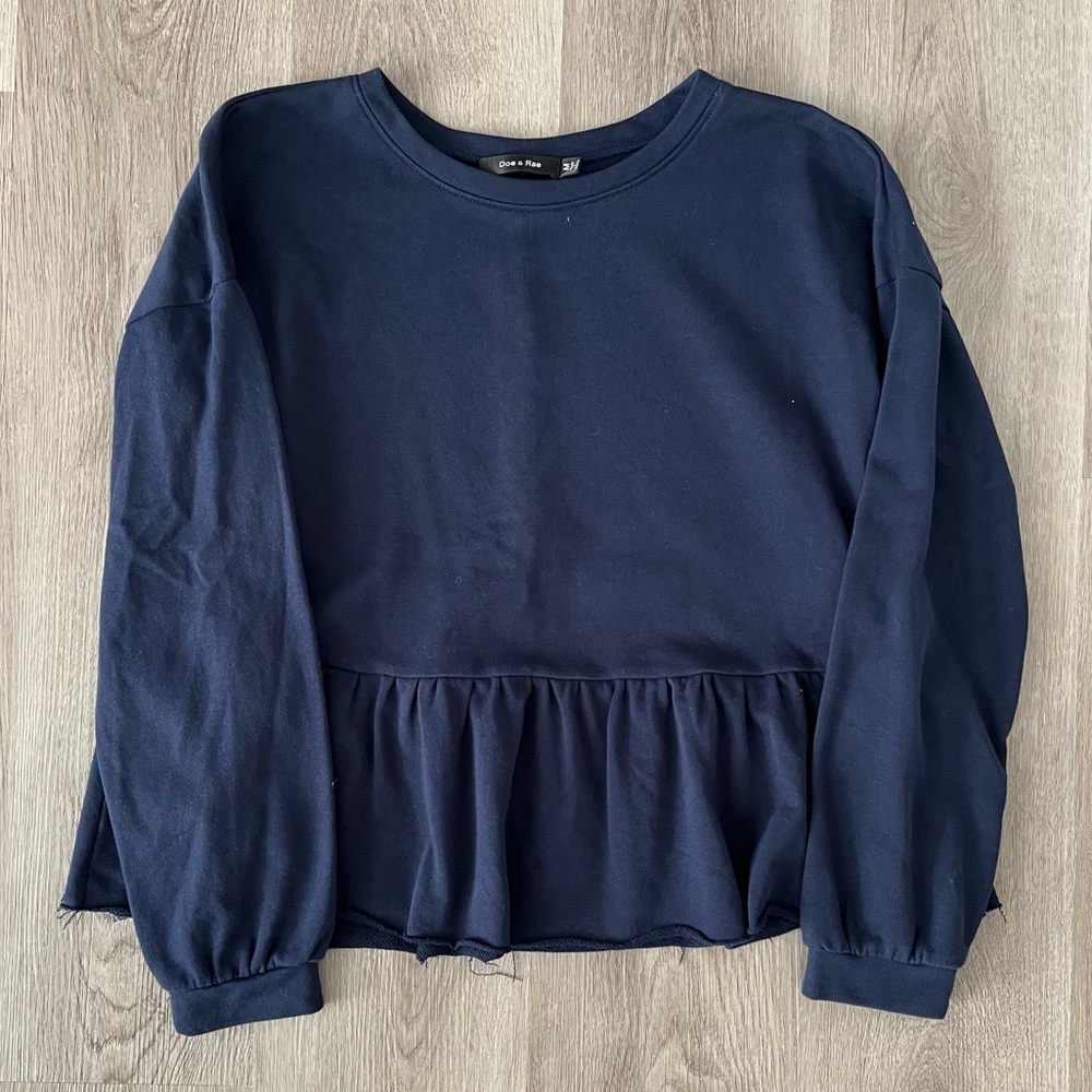 Doe & Rae Ruffle Hem Top